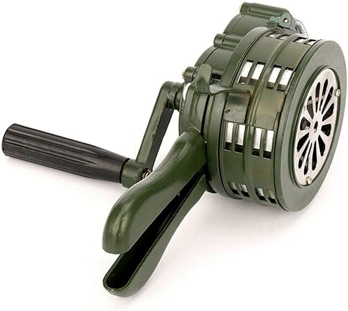 Sirena a manovella, 110 dB, funzionamento manuale, in metallo, allarme di emergenz - Honorern