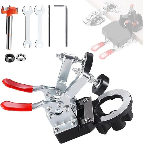 35mm Dima per Cerniere a Scodellino, Dima di Centraggio per Foratura Legno, Localizzatore Foro Cerniera, per la Lavorazione del Legno Fai Da Te - Honorern