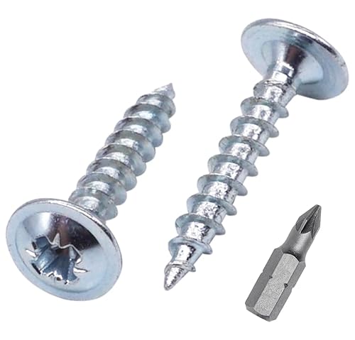 SKIR'CO 300 viti in acciaio zincato 3,5 x 16 mm argento legno viti in metallo, testa wafer, Pozidriv, autofilettanti - Honorern