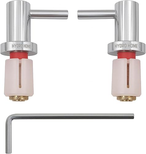 Kit Cerniere Copriwater Per Tavoletta Wc Pozzi Ginori, Cerniera Wc In Ottone Cromato, Montaggio Semplice Brugola Inclusa, Cerniere Copriwater Made In Italy - Honorern