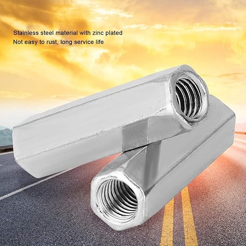 Dado Lungo M10, Akozon 5 Pezzi M10x50 / M10x40 Dado Esagonale Lungo Antiruggine Dadi a Barra Lunga, Elementi Fissaggio Filettati per Adattarsi a Bulloni, Prigionieri o Viti della Macchina(M10*50) - Honorern