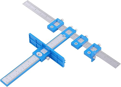 Guida per Foratura, Hardware Jig Localizzatore di punzoni per Legno, Dima di Posizionamento Strumento di Misurazione, per Cassetti Armadietti Maniglie delle Porte - Honorern