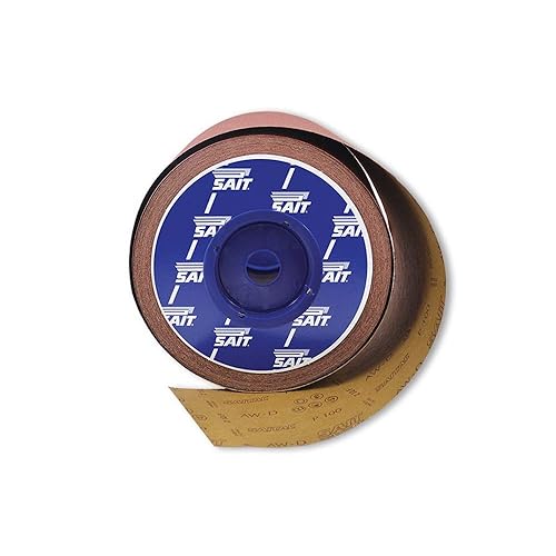 RI-Saitac AW-D 53293 - Rotolo di carta vetrata industriale, 115 mm x 50 m, grana 100 - Honorern