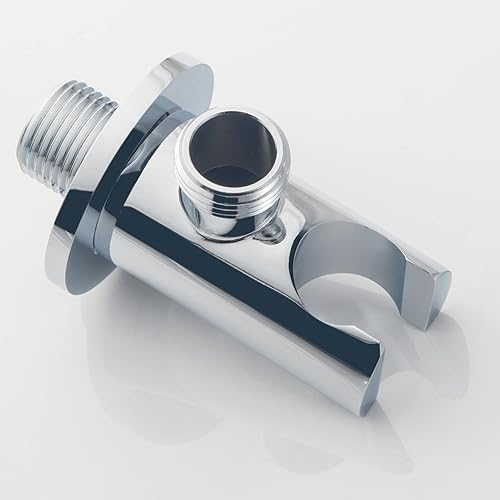 Arco di Collegamento a Parete Con Supporto per Doccia, Cromato, in Ottone, Attacco G 1/2', Universale - Honorern