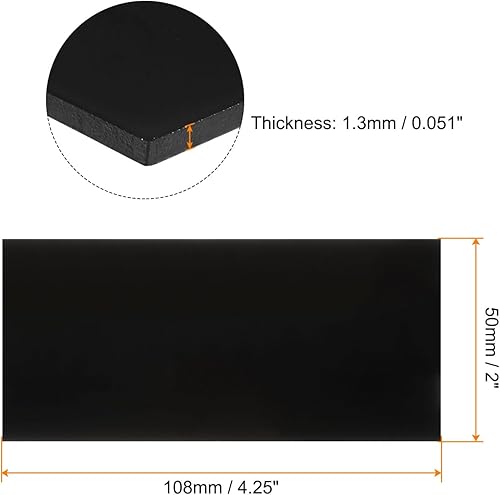 10pz Lenti per Saldatura 2 x 4,25' Paralume 8 Lenti Ricambio per Saldatura Piastre Filtranti Oscuranti Nere Plastica Temprata per Casco Saldatura, Nero - Honorern