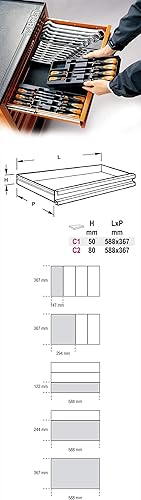 Beta T50 - Termoformato rigido con assortimento di utensili - Honorern