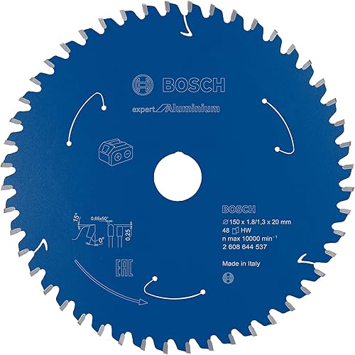 Bosch Professional Lama per sega circolare Expert for Aluminium (alluminio, 160 x 20 x 1.8 mm, 54 denti, accessorio per sega circolare a batteria) - Honorern