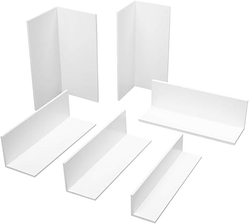 2 metri | Profilo angolare | isoscele | PVC | bianco | Hexim | HJ 332 - Honorern