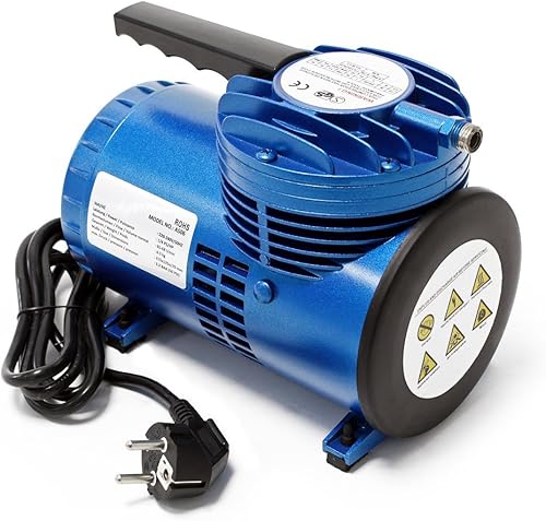Wiltec Compressore per aerografo AS06 con membrana, silenzioso e oil free 3,5 bar - Honorern