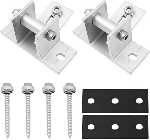 Una Coppia di staffe Metalliche Regolabili per Grandi Pannelli solari Staffa Metallica Anteriore inclinabile - Honorern