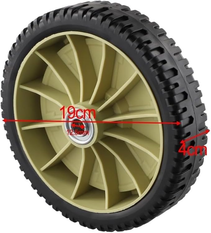 Ruota in gomma per tosaerba progettata per un movimento senza sforzo sull'erba - Honorern