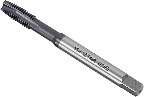 Maschi Spirale Dimensioni Filettatura M8x1.25 Maschio Filettatura Metrica Hss Rivestito Ticn - (Applicazioni: Foratura e Filettatura Alluminio e Acciaio Inossidabile) - Honorern