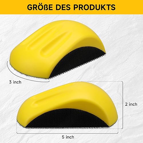 2 pezzi 5 pollici Blocco di levigatura per l'artigianato fai da te della lavorazione del legno e il restauro dei mobili - Honorern