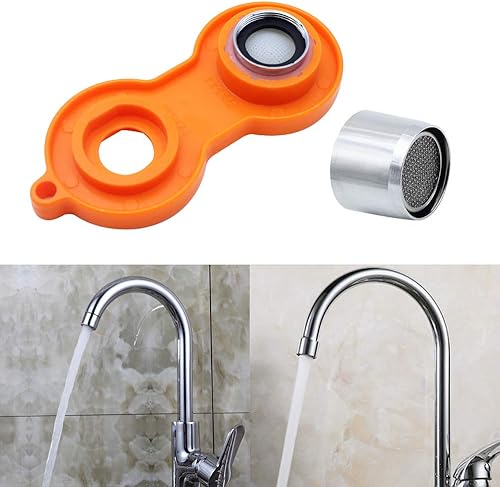 18 Pezzi Rompigetto Rubinetto Aeratore 22mm Filetto Femmina Acciaio Inox Cucina Bagno Rubinetto Filtro Utilizzato per Il Risparmio Idrico del Rubinetto Filettato Esterno - Honorern