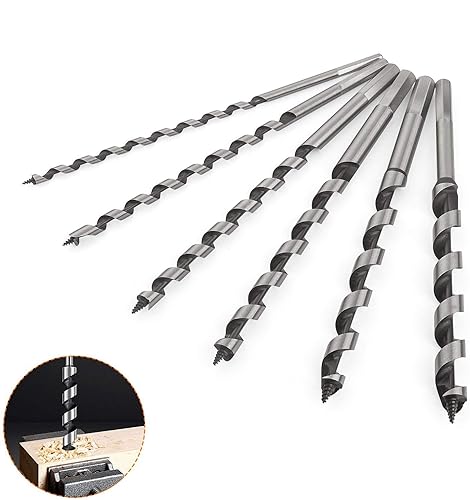 Starvest - Set di 6 punte per legno, 230 mm, punte in legno esagonale, acciaio al carbonio, diametro 6/8/10/12/14/16 mm - Honorern