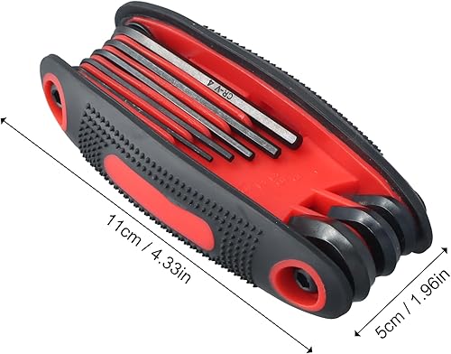 Set di Chiavi a Brugola Pieghevoli Chiavi Esagonali Set Chiavi a Brugola Chiavi a Brugola Chiavi Esagonali Metriche Pieghevoli Set Utensili per Bici Set di Chiavi a Brugol per Veicoli, Mobili - Honorern