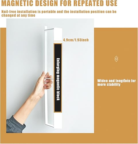 Organizzatore di ganci, magazzino a 2 strati vestiti magnetici per appendiabiti, stacker di ganci in metallo, portaoggetto per la lavatrice riutilizzabile per lavatrice, lavanderia - Honorern