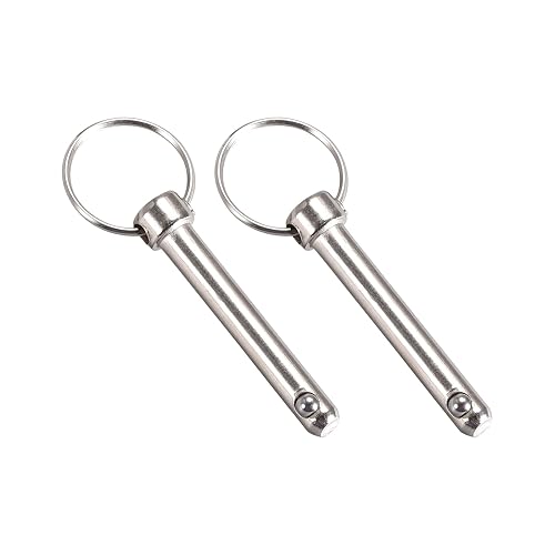 Rapido Rilascio Perni (8mmx50mm) 2pz, Carbonio Acciaio Tirare Perno - per Cantiere Navale, Allestimento Navale, Capote Barca - Honorern