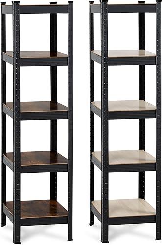 Heavyrack Scaffalatura a 8 Ripiani di design per magazzini 2x Set - Robusta scaffale in Metallo Senza bulloni per ripostigli, soggiorni - Honorern