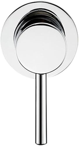 Manopole per doccia, montaggio a parete, per bagno, con miscelatore a scomparsa, valvola di controllo, maniglia per doccia (nero) - Honorern