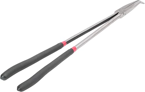 Pinza a Becchi Curvi da 45 Gradi, Pinza a Becchi Lunghi Piegati Pinza per Tubi Flessibili con Manico Lungo Pinza in Acciaio Utensili Manuali 400 Mm 16 Pollici per Spazi Stretti e - Honorern