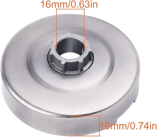 Kit Sprcoket Tamburo Frizione per Husqvarna 365 X-Torq, 372 372XP X-Torq XPX Motosega, Tamburo Frizione, Frizione, Pignone Cerchione, Rondella Frizione, Cuscinetto ad ago, E-Clip - Honorern