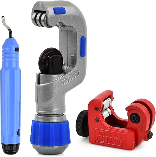 Set di Tagliatubi, 3-42mm Tagliatubi con Sbavatore, Mini Tagliatubi 3-16mm, Tagliatubi per Tubi, per Tagliare Tubi in Rame, Alluminio, Plastica, PVC, Acciaio Inox - Honorern