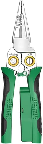 Pinza spelafili multifunzione 8 in 1 in acciaio inossidabile per elettricista, pinza crimpatrice per fili e fili - Honorern