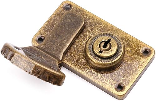 Valigetta in Pelle Color Bronzo con Fibbia, Chiusura Vintage in Metallo, Chiusura a Leva Antica - Honorern