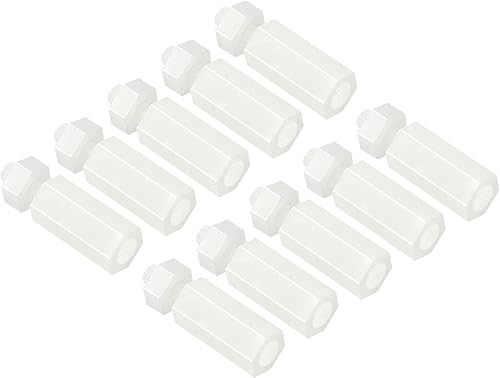 M3 Distanziale Viti, 100pz Nylon Esagonale PCB Distanziali Dadi per Schede Madri, Computer Custodie, Circuiti Schede, Elettronica, (13mm+6mm, Bianco) - Honorern