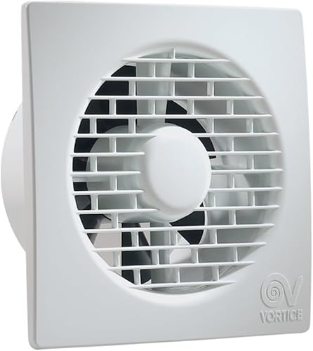 Vortice Aspiratore Elicoidale Ventilatore Punto Filo per ricambio aria bagno con valvola anti ritorno 220/240 V 50 Hz (11124 (Diametro Nominale Condotto 120 mm)) - Honorern
