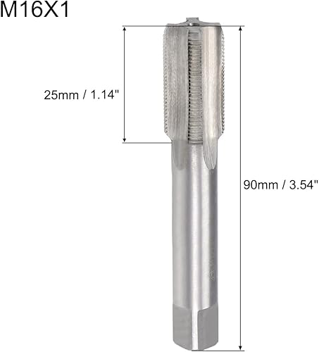 M16 x 1 Vite Filo Maschiatura, 1pz Filettatura Maschi Sinistra Mano Metrico Macchina H2 4 Scanalature Alta Velocità Acciaio - Honorern