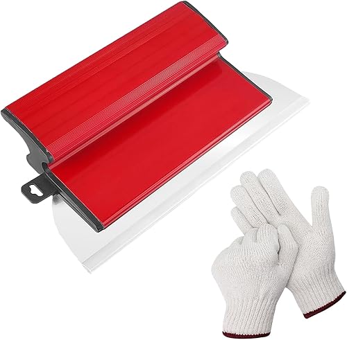 Set di spatole per superfici, lama in acciaio inox, strumento per stucco, spatola per cemento, grande area di lavoro decorazione da parete (dimensioni: 25 cm) - Honorern