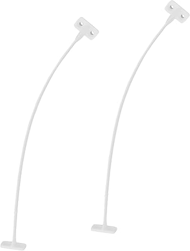 Gedotec H3951 - Supporto a aletta per porte di mobili, 2 pezzi, per armadi, armadi, cucina, in plastica, colore: argento, 200 mm, fune per ante e scomparti da bar - Honorern