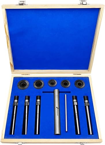 Set frese per sedili a valvola 45° e 90°, Ø 32,5 – 42,5 mm, 11 pezzi - Honorern