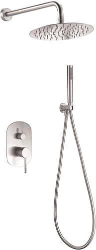 IMEX - Set doccia incasso esterno/interno - Kit monocomando doccia con spruzzatore e manico - Rubinetti da incasso Serie Mosca - modello monocomando GPK034 - Honorern