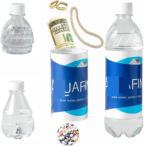 Cassaforte Invisibile, Finta bottiglia d'acqua a forma di sorpresa segreta nascosta cassaforte contenitore di sicurezza nascondiglio salvadanaio barattoli di plastica nascondiglio strumenti Org ,Nasco - Honorern