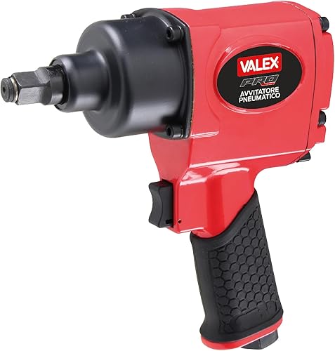 Valex Avvitatore Pneumatico ad Impulsi con Bussole, Nero, 1/2' Attacco Quadro, in Valigetta - Honorern