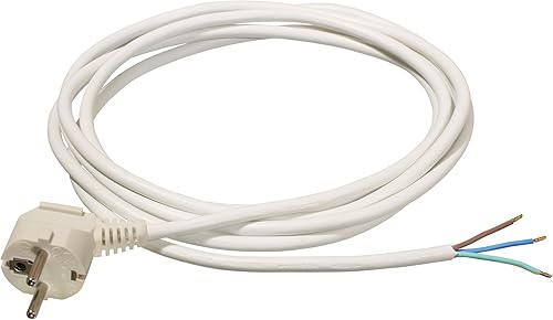 as - Schwabe, 70833, Cavo in PVC H05VV-F 3G1,0, 3 m, bianco - Honorern