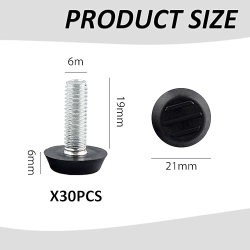 Piedini A Vite Regolabili Da 30 Pezzi, Piedini Per Mobili, Piedini A Vite Per Mobili, Accessori Per La Casa - Honorern