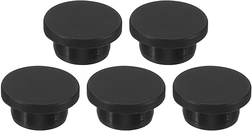 Silicone Gomma Fori Tappo 22mm Diametro Morbido Flessibile Fermo per 21mm Foro Nero 5pz - Honorern