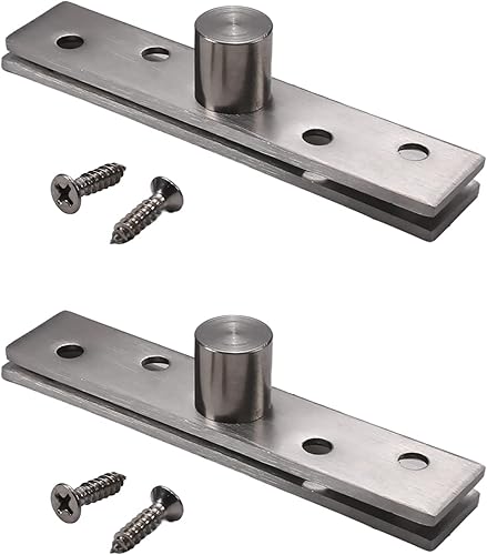 MroMax - Cerniera a cerniera per porta, 95 mm x 19 mm, in acciaio INOX con rotazione a 360 gradi, colore: Argento, MRO190821H-0012, Tonalità argento., 4PCS - Honorern