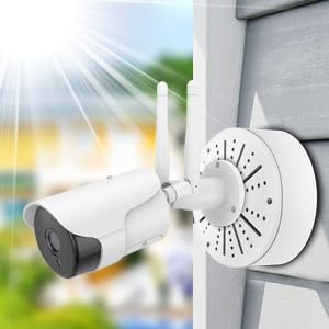 {Scatola di Giunzione Telecamera}UniversaleScatola di Giunzione Telecamera Dome, Cassetta Giunzione Telecamera, Junction Box Staffa di Montaggio per Telecamere di Sicurezza Bullet Dome Torretta (4pcs) - Honorern