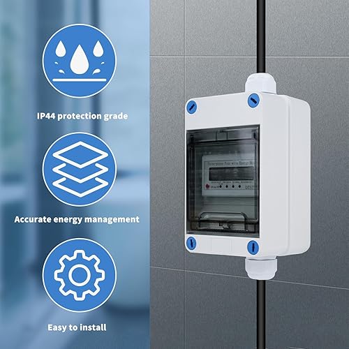 Trifase Mobile Digital Electricity Meter 32A 380V Mobile Meter CEE Plug 3 Fase Mobile Digital Meter 5 * 2.5mm² con Reset 2m cavo IP44 Socket Adapter Meter (H07RN-F HR-03X) - Honorern