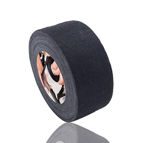 Nastro Isolante in Tessuto Nastro per Cablaggio Automobilistico Nastro Adesivo Resistente Alle Alte Temperature Ridurre la Rumorosità per Car Vehicle Trucks (32 mm x 25m Nero) - Honorern