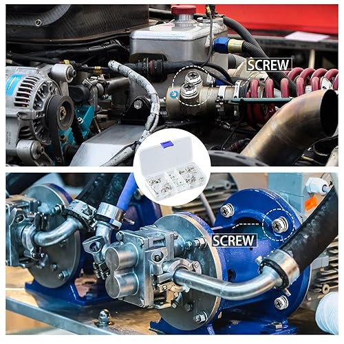 Kit di Bulloni e Dadi M6,16 PCS Viti e Dadi Batteria Moto In Acciaio Inossidabile Viti a Croce Bullone Esagonale Viti a Macchina Bulloni per Batteria Moto per Progetti Fai Da Te Scooter Atv - Honorern