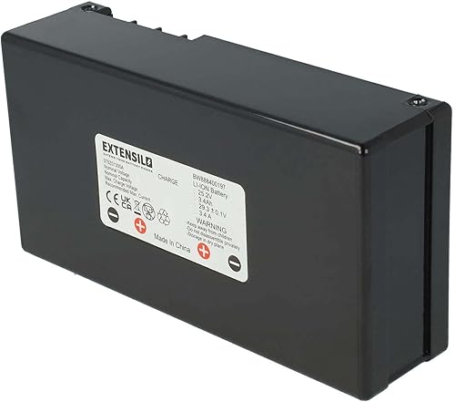 EXTENSILO batteria compatibile con Wiper C Xe, Ciiky XE, Ciiky XH, C12, C20, C6, C8, Joy tagliaerba, robot tagliaerba (3400mAh, 25,2V, Li-Ion) - Honorern