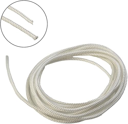 Corda di avviamento in nylon per tosaerba, adatta per tagliaerba elettrici, colore bianco, varie scelte di diametro e lunghezza, confezione comoda (5 m, 2,5 mm x 5 metri) - Honorern