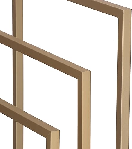 SPRINGOS Portasciugamani autoportante in metallo, altezza 86 cm, 3 aste, portasciugamani da bagno - Honorern