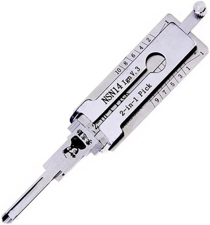 NSN14 2 in 1 grimaldello e decodificatore, lettore di chiavi auto, serratura automatica, strumenti professionali per fabbro - Honorern